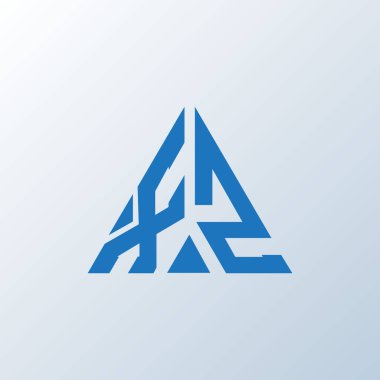 XZ harf logosu yaratıcı tasarım. XZ benzersiz tasarım.