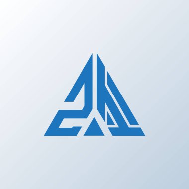 ZI harf logosu yaratıcı tasarımı. ZI benzersiz tasarım.