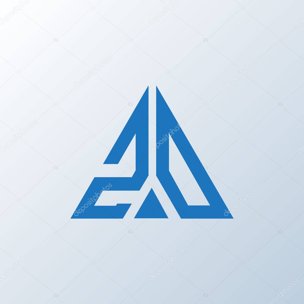 ZO letter logo creative design. ZO unique design.