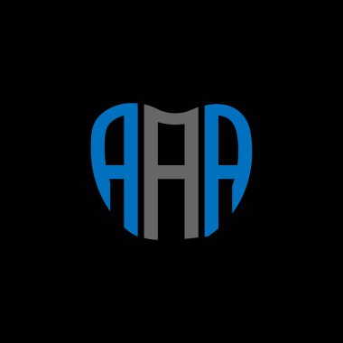 AAA mektup logosu yaratıcı tasarım. AAA benzersiz tasarım.
