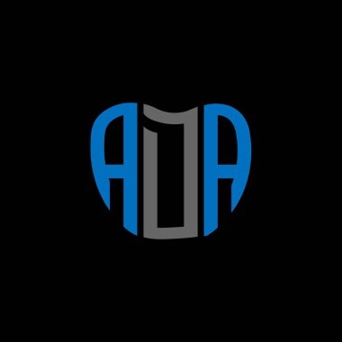 ADA mektup logosu yaratıcı tasarımı. ADA benzersiz tasarım.