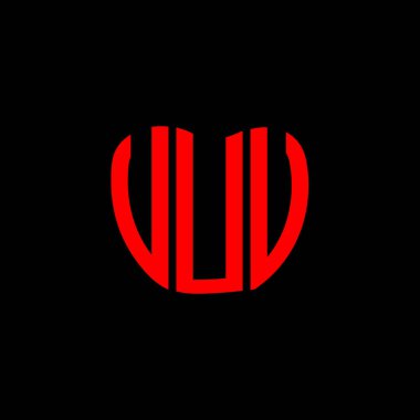 UUU mektup logosu yaratıcı tasarımı. UUU benzersiz tasarım.