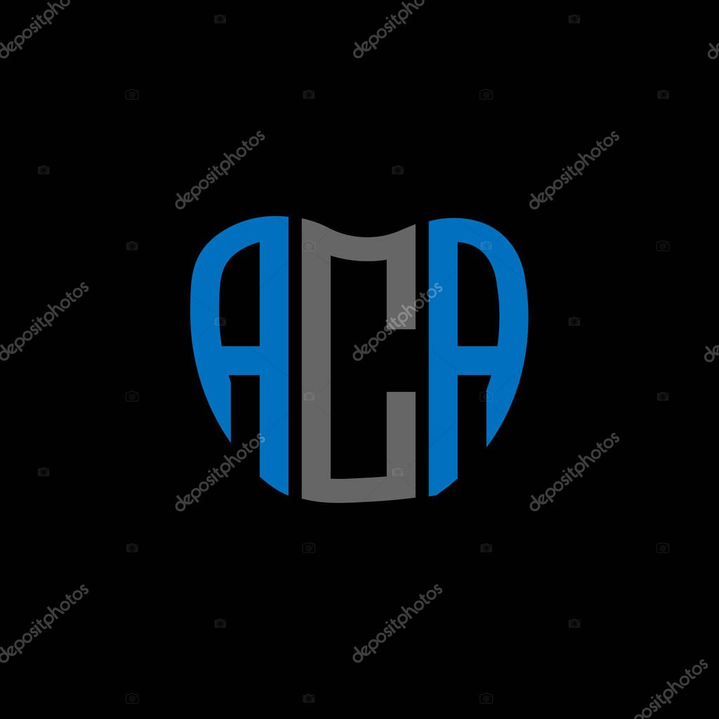 ACA letter logo creative design. ACA unique design.