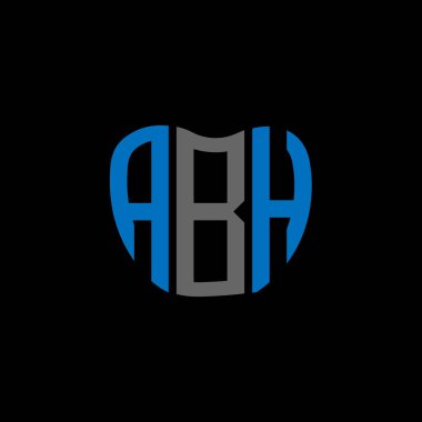 ABH mektup logosu yaratıcı tasarım. ABH benzersiz tasarım.