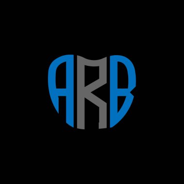 ARB harfli yaratıcı logo tasarımı. ARB benzersiz tasarım.