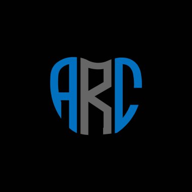 ARC harf logosu yaratıcı tasarımı. ARC benzersiz tasarım.