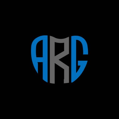 ARG harf logosu yaratıcı tasarım. ARG benzersiz tasarım.