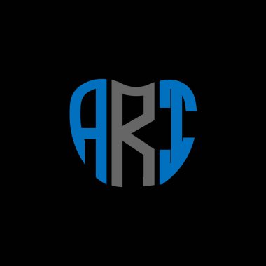 ARI harf logosu yaratıcı tasarımı. ARI benzersiz tasarım.