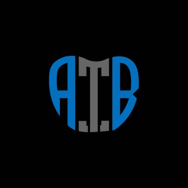 ATB harf logosu yaratıcı tasarım. ATB benzersiz tasarım.