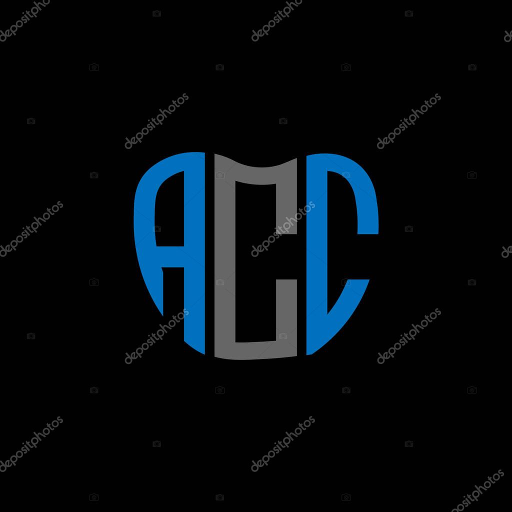 ACC letter logo creative design. ACC unique design.