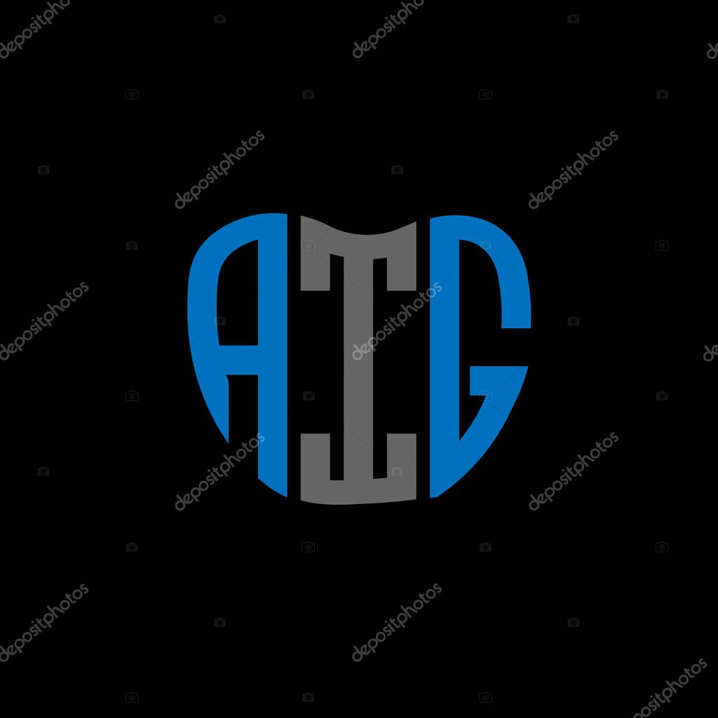 AIG letter logo creative design. AIG unique design.