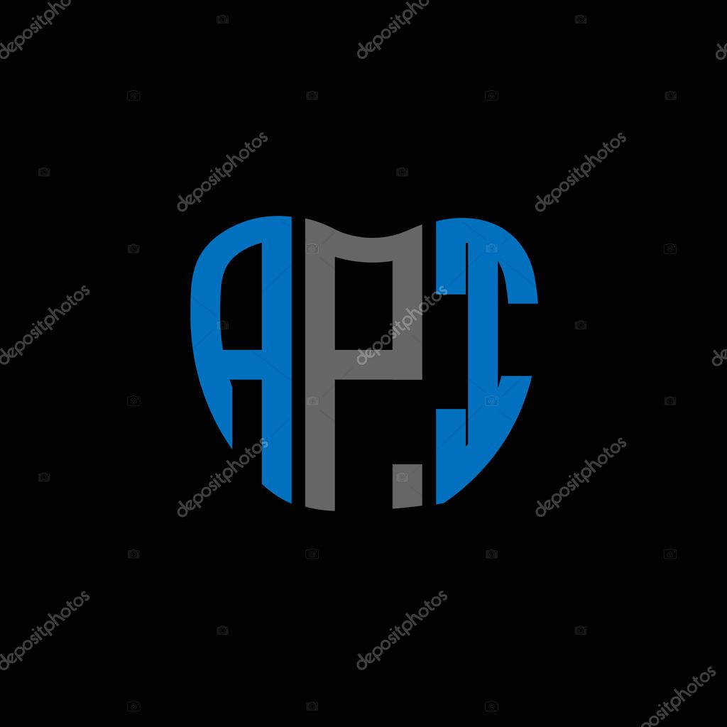 API letter logo creative design. API unique design.