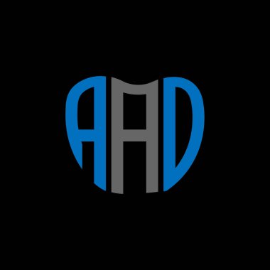 AAO mektup logosu yaratıcı tasarımı. AAO benzersiz tasarım.