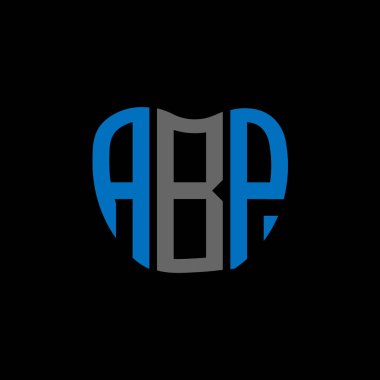 ABP mektup logosu yaratıcı tasarım. ABP benzersiz tasarım.
