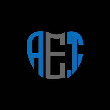 AET mektup logosu yaratıcı tasarım. AET benzersiz tasarım.