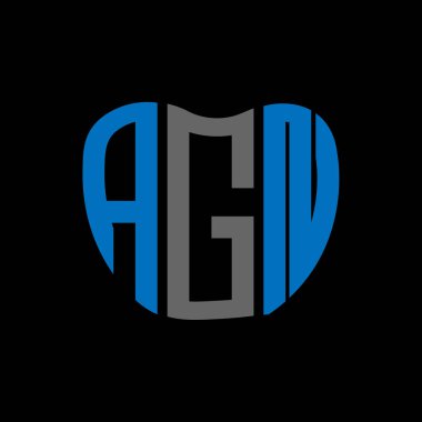 AGN harf logosu yaratıcı tasarımı. AGN benzersiz tasarım.