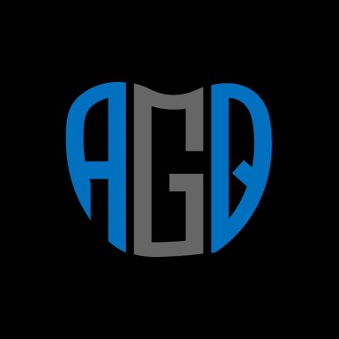 AGQ harf logosu yaratıcı tasarım. AGQ benzersiz tasarım.
