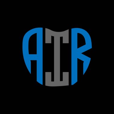 AIR mektup logosu yaratıcı tasarım. Hava benzersiz tasarım.