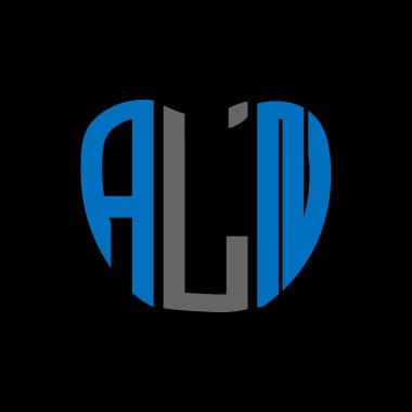 ALN mektup logosu yaratıcı tasarım. ALN benzersiz tasarım.