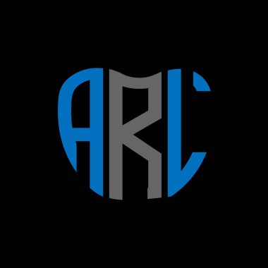 ARL harf logosu yaratıcı tasarımı. ARL benzersiz tasarım.