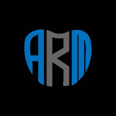 ARM harf logosu yaratıcı tasarımı. ARM benzersiz tasarım.