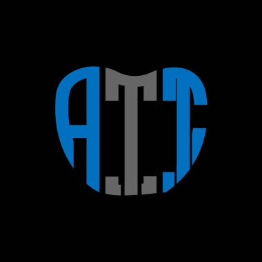 ATT harf logosu yaratıcı tasarımı. ATT benzersiz tasarım.