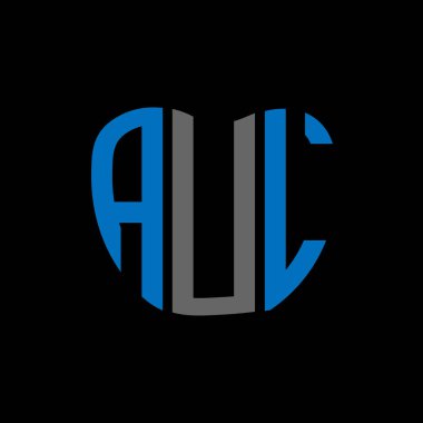 AUL harf logosu yaratıcı tasarımı. AUL benzersiz tasarım.