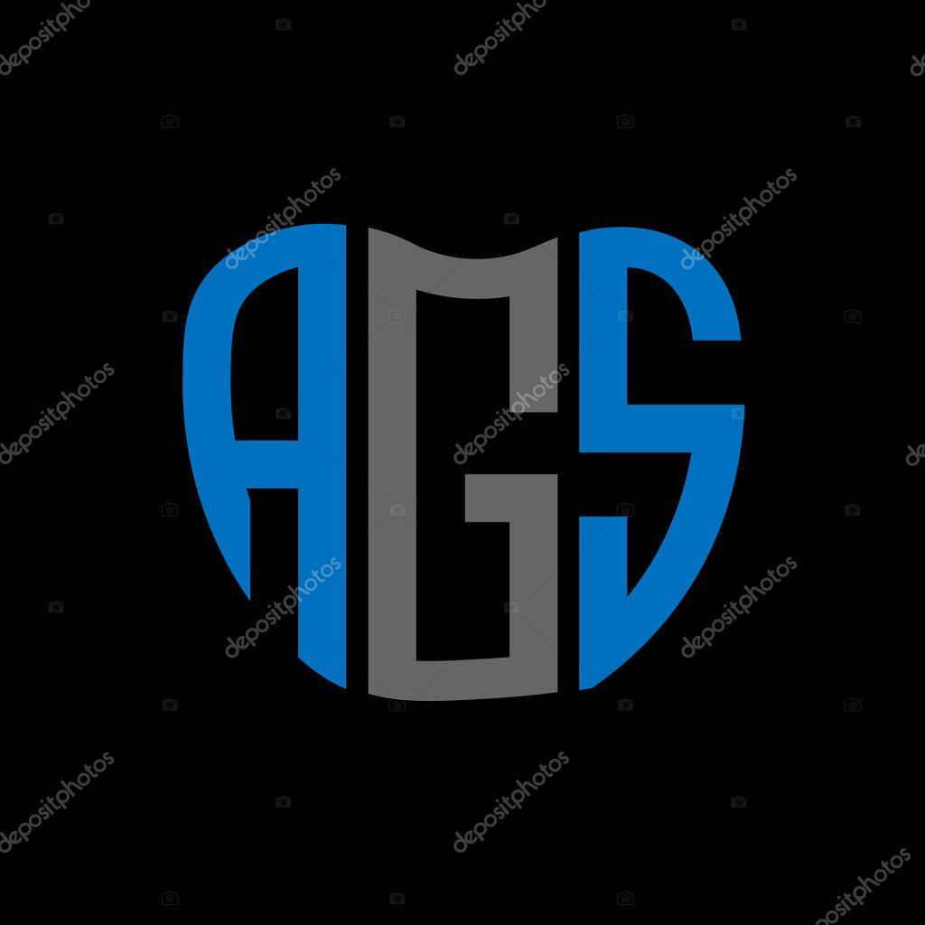 AGS letter logo creative design. AGS unique design.