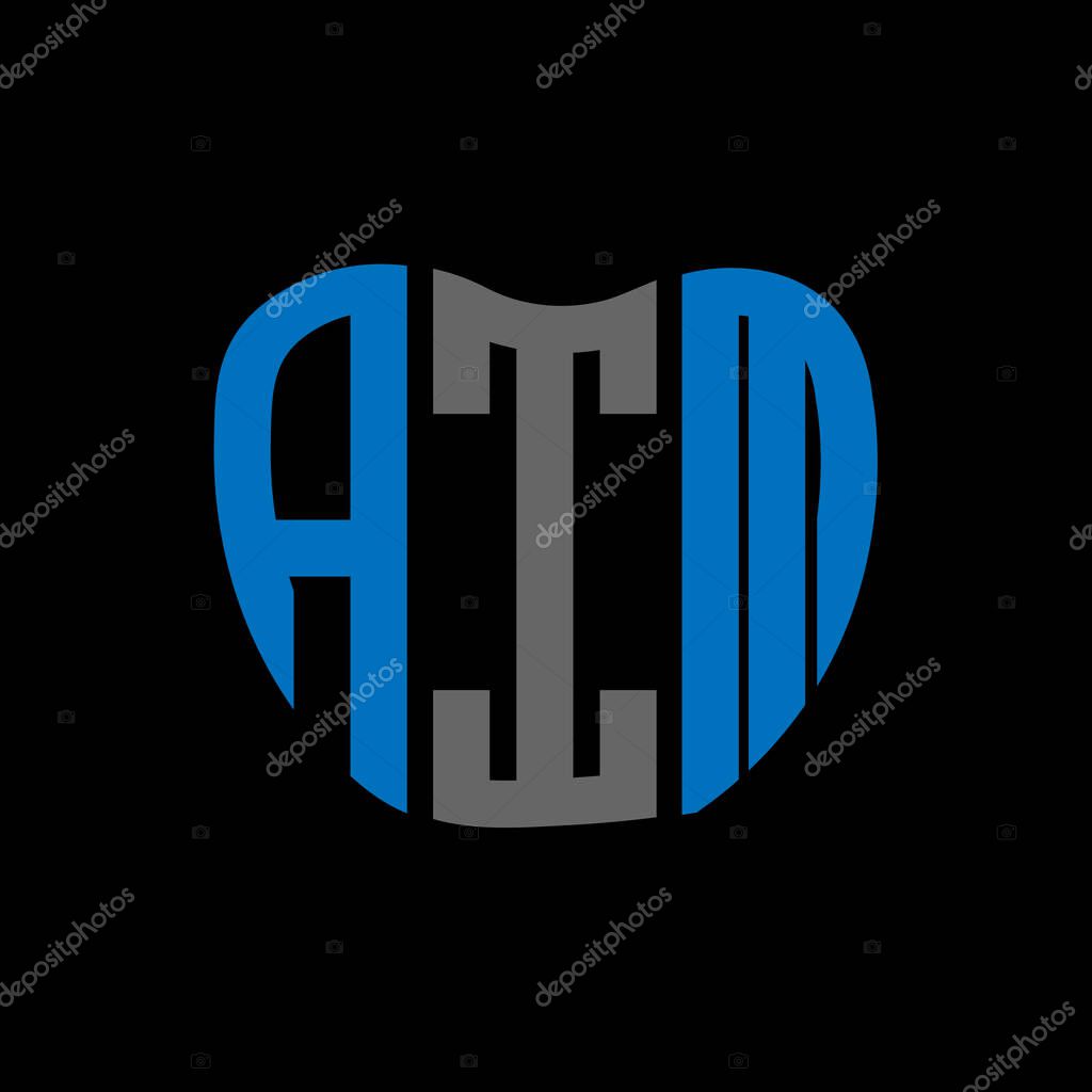 AIM letter logo creative design. AIM unique design.