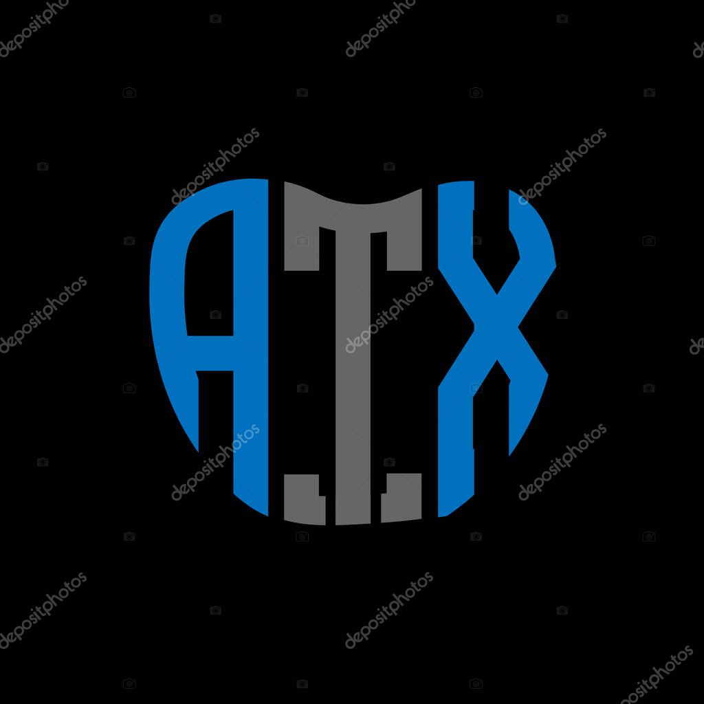 ATX letter logo creative design. ATX unique design.