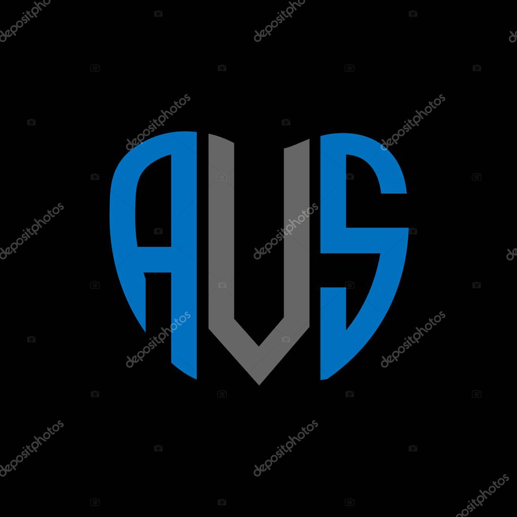AVS letter logo creative design. AVS unique design.