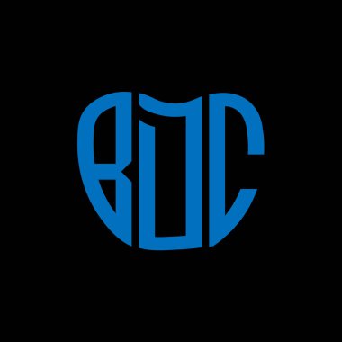BDC mektup logosu yaratıcı tasarım. BDC benzersiz tasarım.