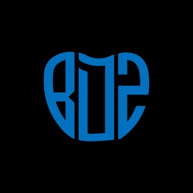 BDZ harf logosu yaratıcı tasarımı. BDZ benzersiz tasarım.