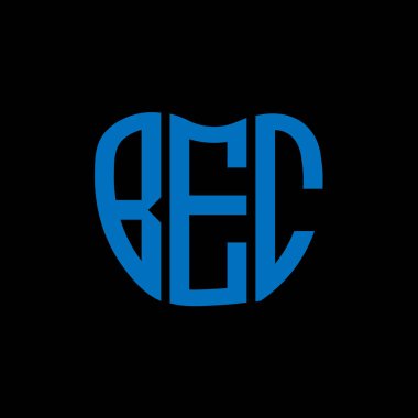 BEC mektup logosu yaratıcı tasarım. BEC benzersiz tasarım.