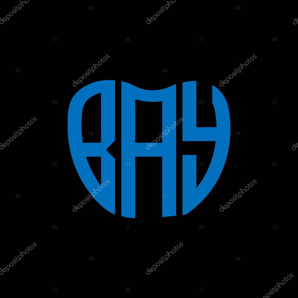 BAY letter logo creative design. BAY unique design.