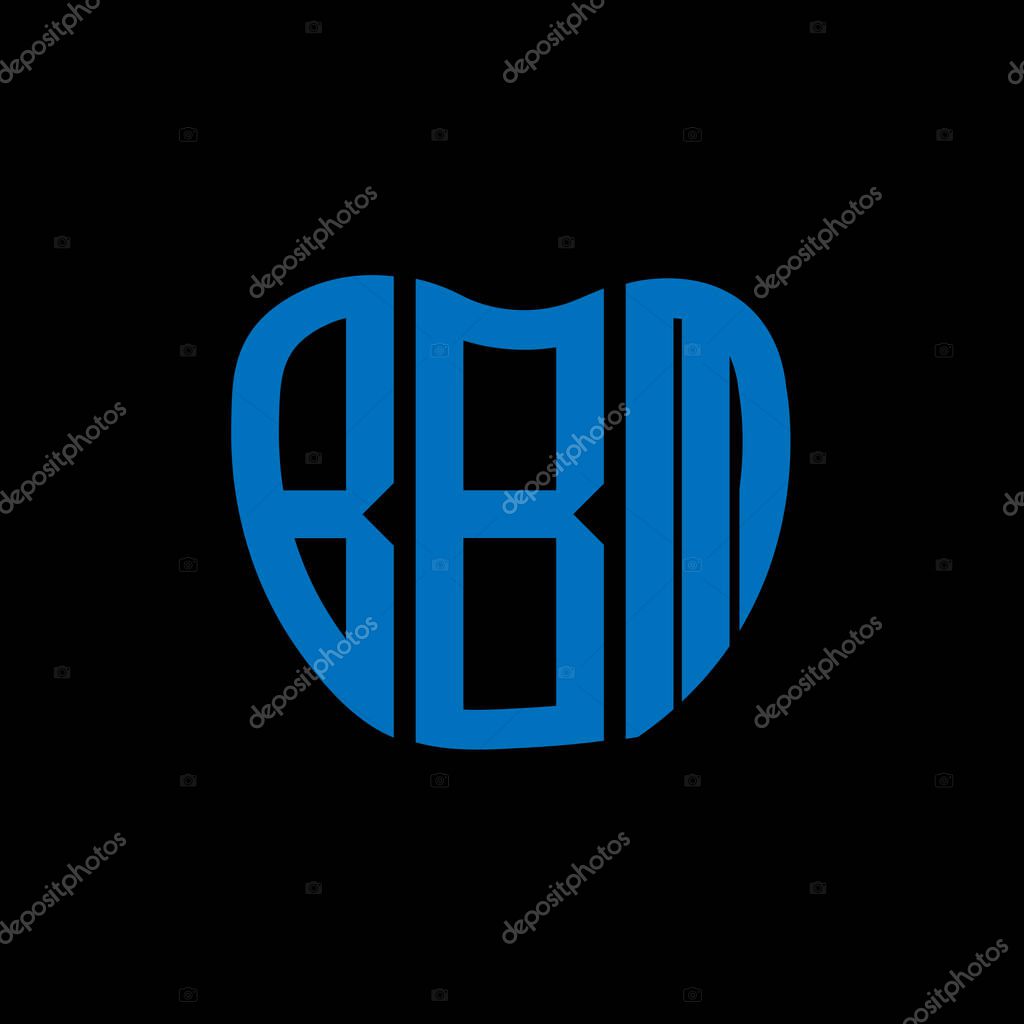 BBM letter logo creative design. BBM unique design.