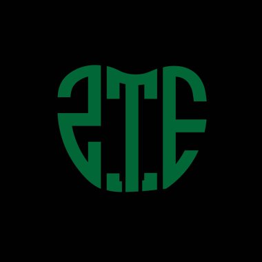 ZTE mektup logosu yaratıcı tasarım. ZTE benzersiz tasarım.
