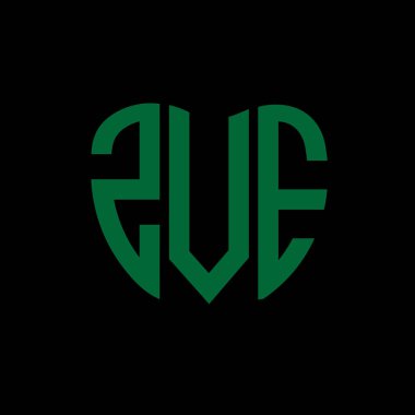 ZVE harf logosu yaratıcı tasarım. ZVE benzersiz tasarım.