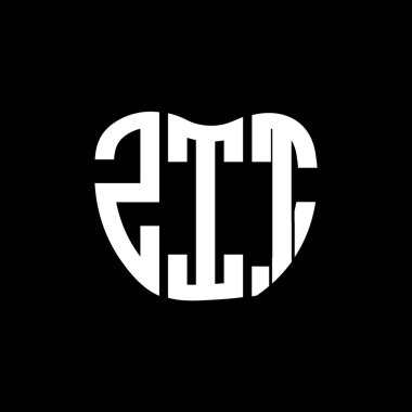 ZIT mektup logosu yaratıcı tasarım. ZIT benzersiz tasarım.