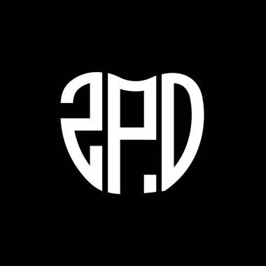 ZPO harf logosu yaratıcı tasarımı. ZPO benzersiz tasarım.