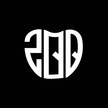 ZQQ harf logosu yaratıcı tasarımı. ZQQ benzersiz tasarım.