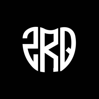 ZRQ harf logosu yaratıcı tasarımı. ZRQ benzersiz tasarım.
