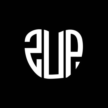 ZUP mektup logosu yaratıcı tasarım. ZUP benzersiz tasarım.
