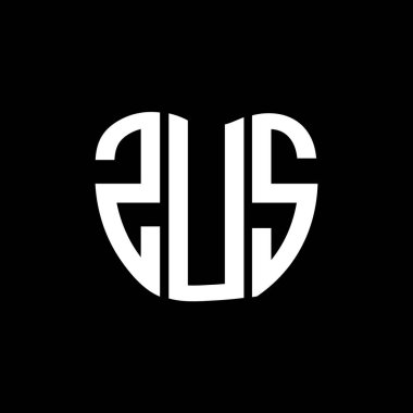 ZUS harf logosu yaratıcı tasarım. ZUS benzersiz tasarım.