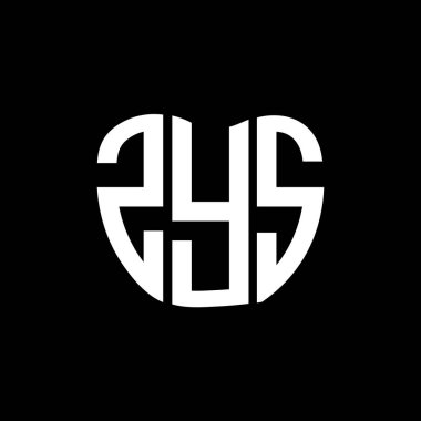 ZYS harfli logo yaratıcı tasarımı. ZYS benzersiz tasarım.