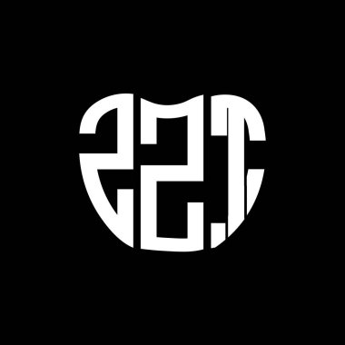 ZZT harf logosu yaratıcı tasarımı. ZZT benzersiz tasarım.