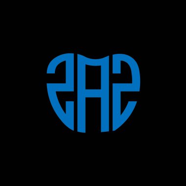 ZAZ harf logosu yaratıcı tasarımı. ZAZ benzersiz tasarım.