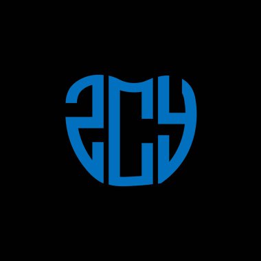 ZCY harf logosu yaratıcı tasarımı. ZCY benzersiz tasarım.