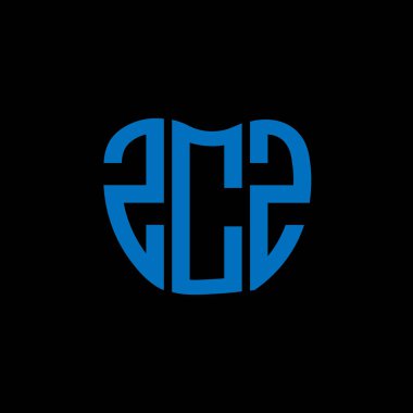 ZCZ harf logosu yaratıcı tasarımı. ZCZ benzersiz tasarım.