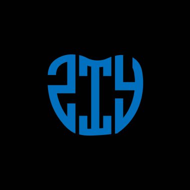 Zyy harf logosu yaratıcı tasarımı. ZIY benzersiz tasarım.